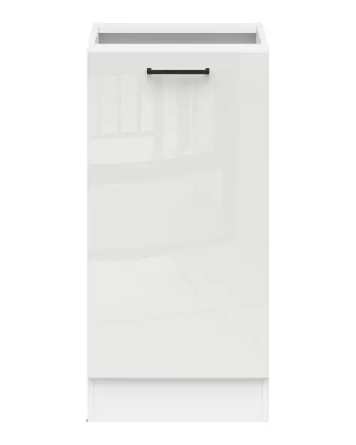 Mueble de cocina inferior Junona Line 40 cm izquierdo brillo tiza