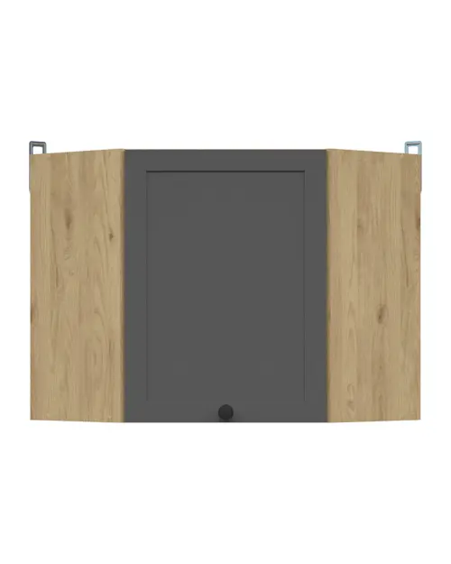 Armario de cocina superior Junona Line 60 cm rinconero izquierdo/derecho roble bernstein/grafito