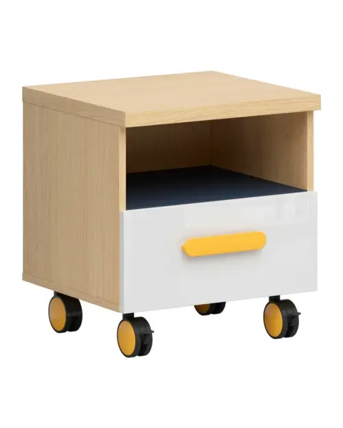 Cajonera Wesker 45 cm con cajón y estante roble polaco