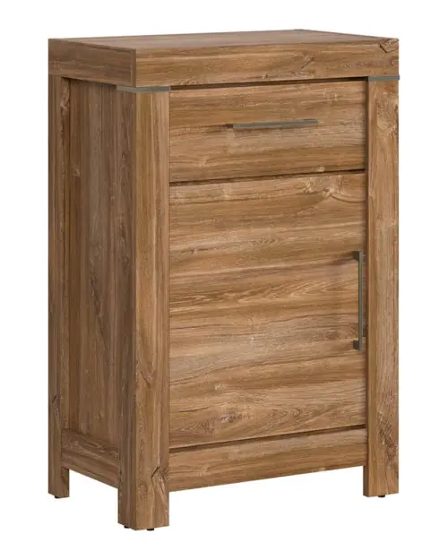 Cómoda Gent 66 cm con puertas y cajón roble stirling