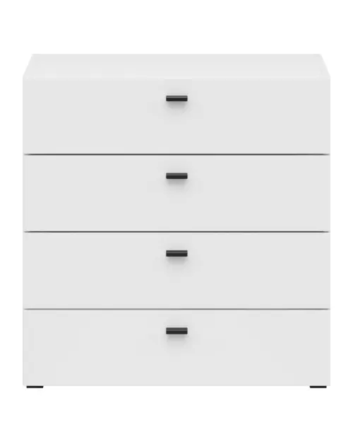 Cómoda System 64 con 4 cajones blanca