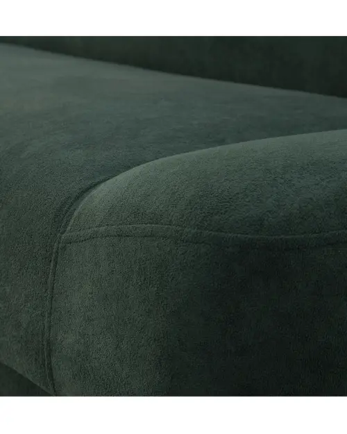 Three-seater sofa bed Lami with storage green