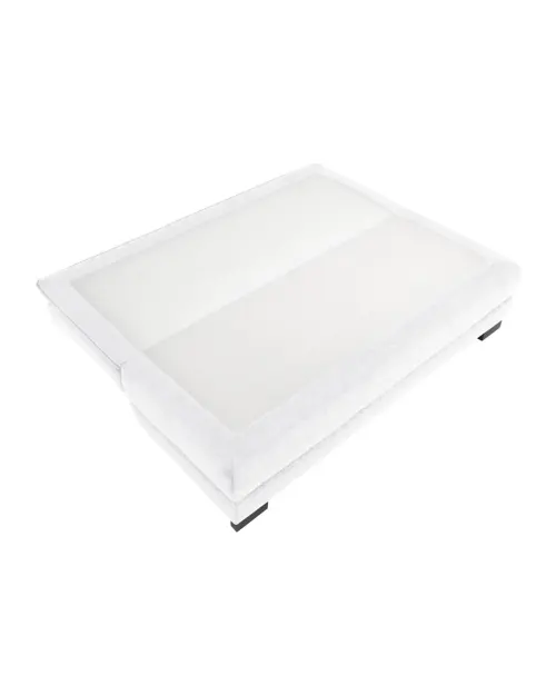 Трехместный раскладной диван Lindon с ящиком, шенилловый серый