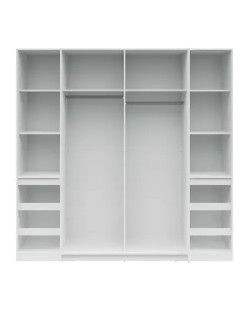 Sliding wardrobe Fabio 215 cm with drawers artisan oak/white