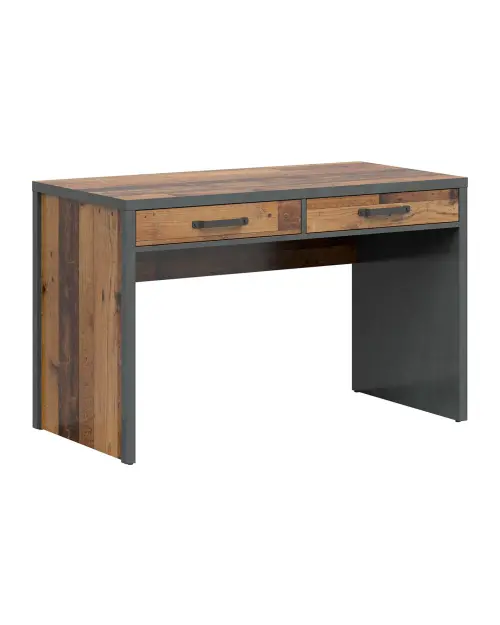 Escritorio Weston 120 cm con 2 cajones pino old style
