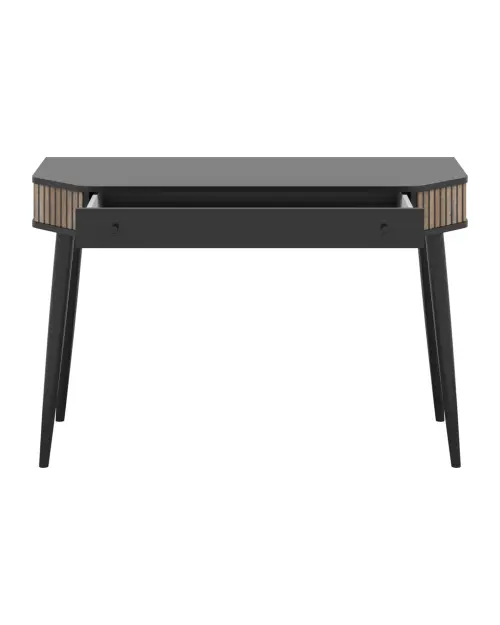 Dressing table Capri 120 cm with drawer black/dark flagstaff oak