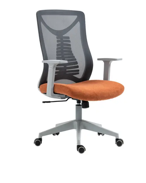 Silla giratoria Ergolex gris-naranja