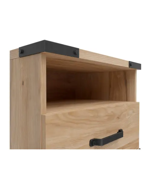 Mesita de noche Lara 50 cm con cajón fresno belarus