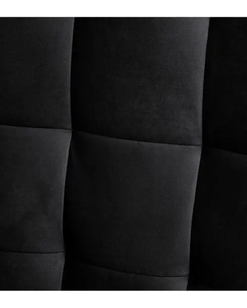 Sillón orejero Casey de terciopelo negro