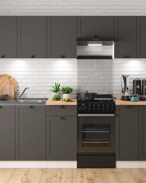 Zestaw kuchenny Junona Line 230 cm grafit z blatem