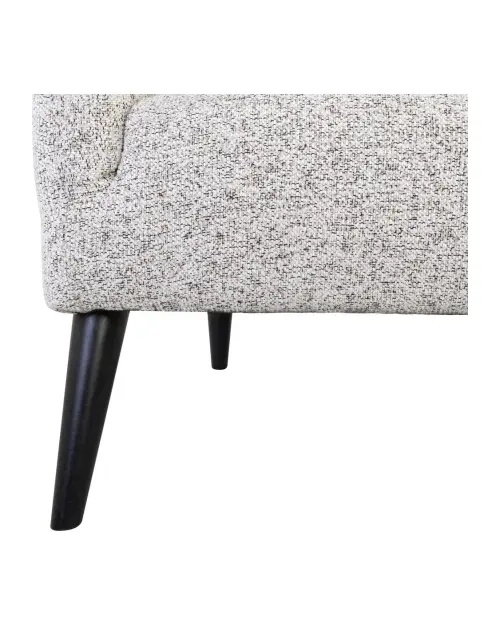 Sillón orejero Casey trenzado beige