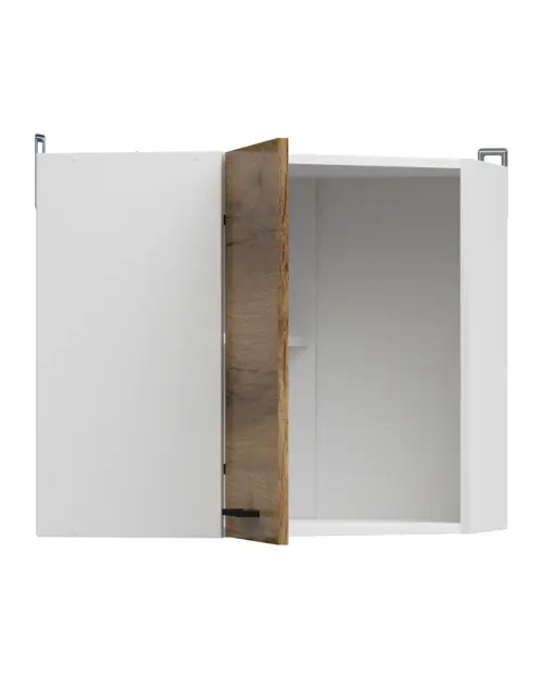 Szafka kuchenna górna Junona Line 60 cm narożna lewa/prawa dąb delano jasny