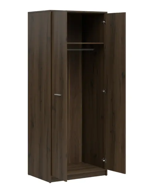 Armario de dos puertas Nepo Plus 80 cm roble noble