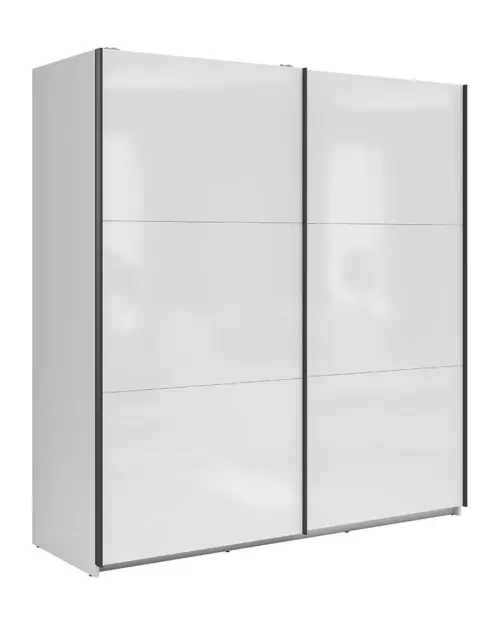 Armario de puertas correderas Tetrix 183 cm blanco brillo