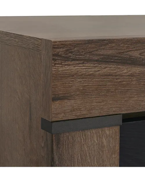 Vitrina Balin 68 cm con puertas roble monastery/roble negro