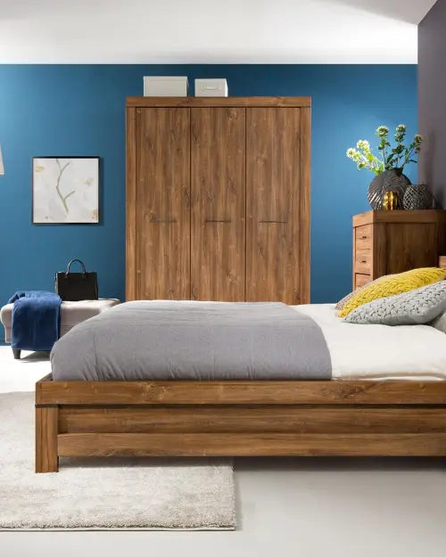 Mesita de noche Gent 53 cm con cajón roble stirling