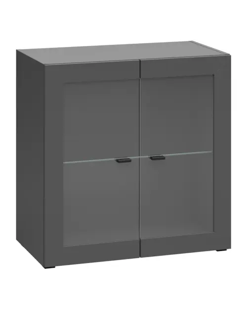 Vitrina System 64 de 2 puertas grafito