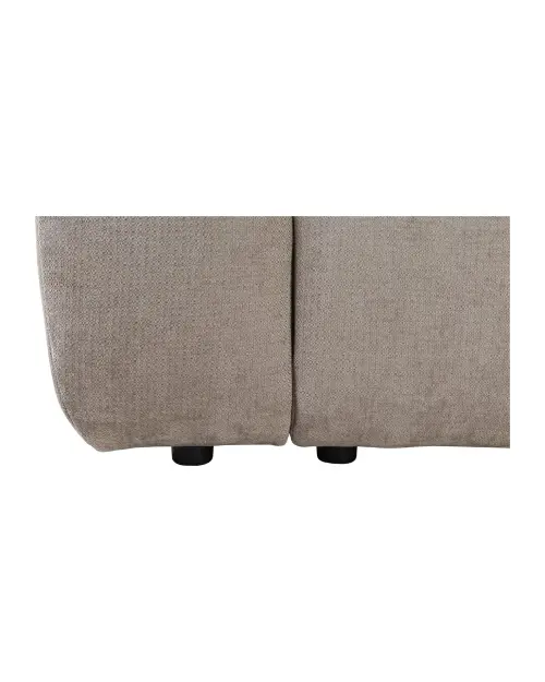 Sofá rinconera derecho Chill_Me convertible con arcón de chenilla marrón