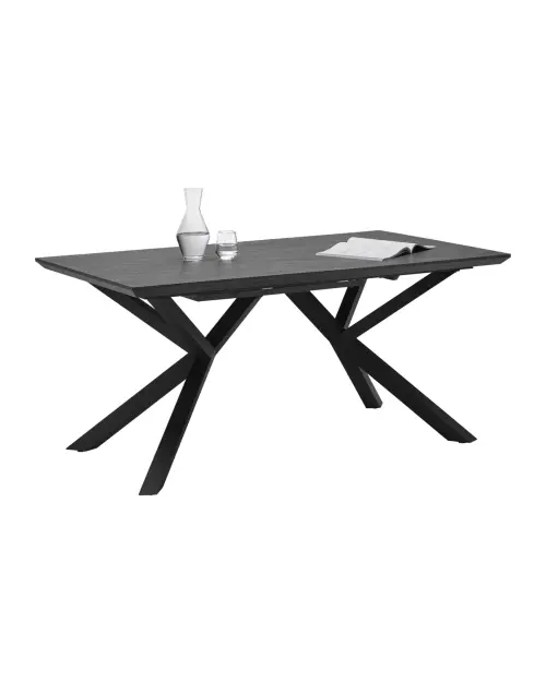 Стол раскладной Kiano 160-220x90 антрацитовый