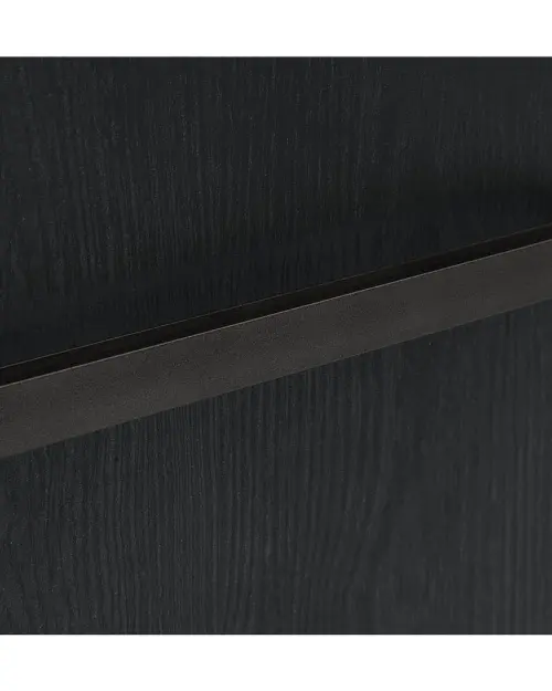 Vitrina Balin 101 cm con 2 puertas roble monastery/roble negro