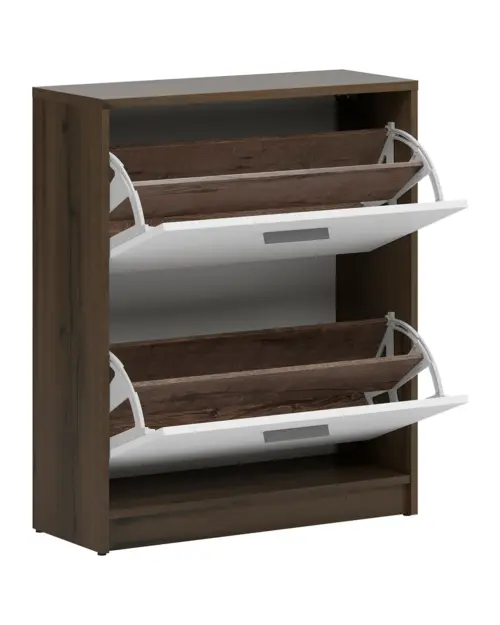 Zapatero Nepo Plus 70 cm con 2 puertas roble noble/blanco