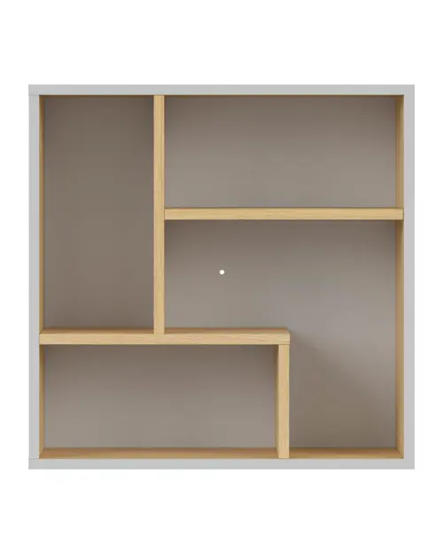 Estante de pared Nandu 56 cm gris claro/roble polaco