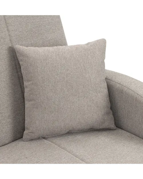 Sofá cama de dos plazas Poli con arcón beige