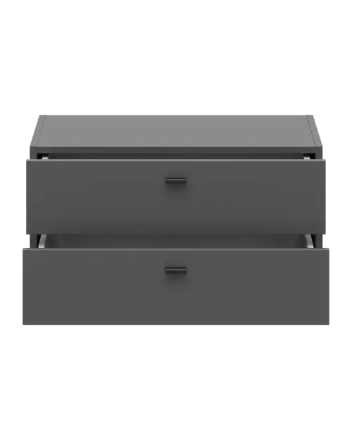 Cómoda System 64 con 2 cajones grafito