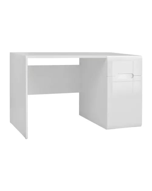 Escritorio Azteca Trio 120 cm con puertas y cajones blanco