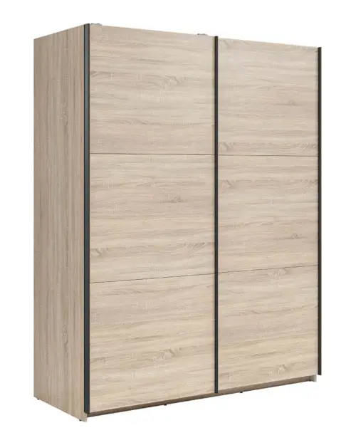 Armario de puertas correderas Tetrix 153 cm roble sonoma