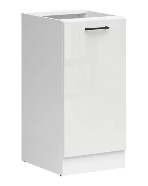 Szafka dolna kuchenna Junona Line 50 cm prawa kreda połysk