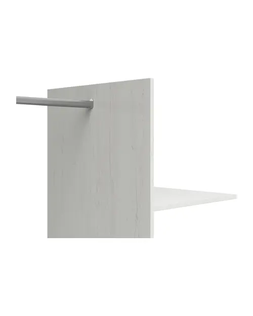 Armario de dos puertas Loksa 101 cm pino andersen blanco/roble grandson