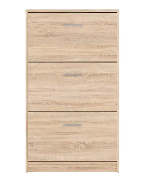 Zapatero Nepo Plus 70 cm con 3 puertas roble sonoma