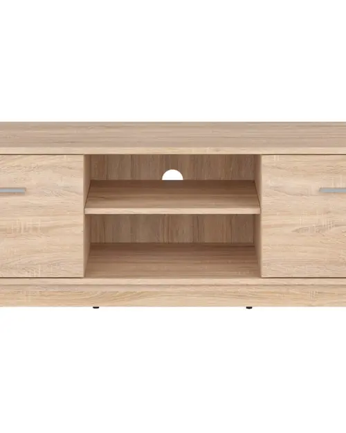 Mueble RTV Nepo Plus 138 cm con 2 puertas y estante roble sonoma