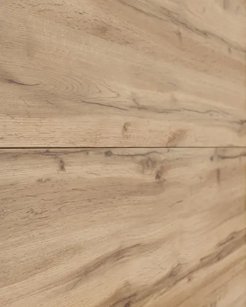 Armario de puertas correderas Tetrix 183 cm blanco brillo/roble wotan