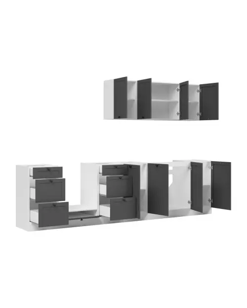 Zestaw kuchenny Junona Line 300 cm grafit