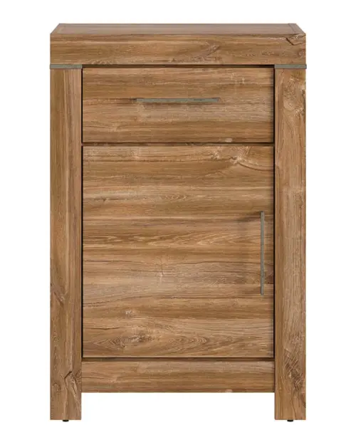 Cómoda Gent 66 cm con puertas y cajón roble stirling