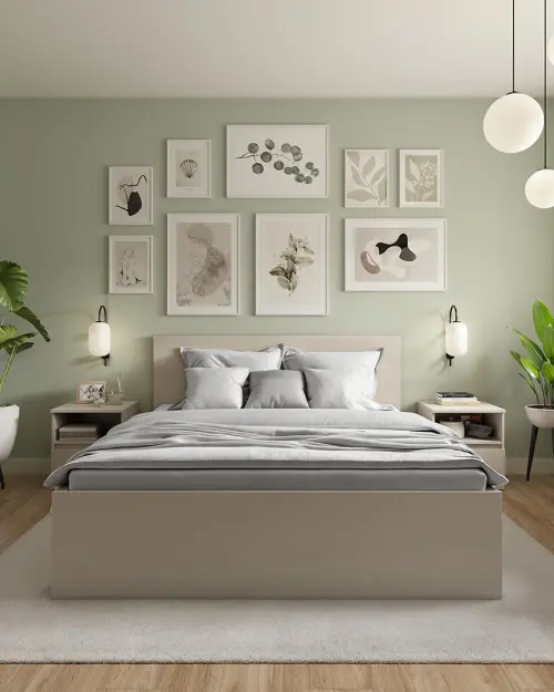 Cama Tetrix 160x200 con somier y contenedor cachemira