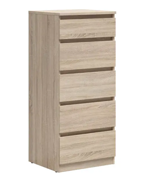 Cómoda Tetrix 50 cm con 5 cajones roble sonoma