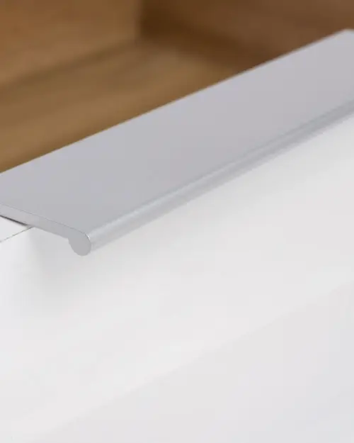 Armario de dos puertas Zele 90 cm con cajón roble wotan/blanco brillo