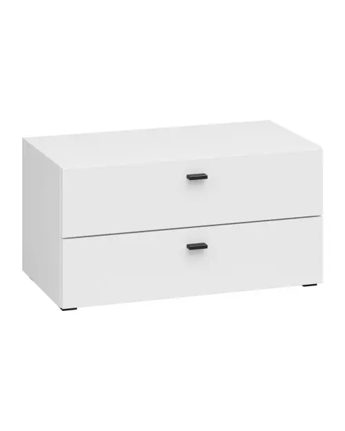Cómoda System 64 con 2 cajones blanca