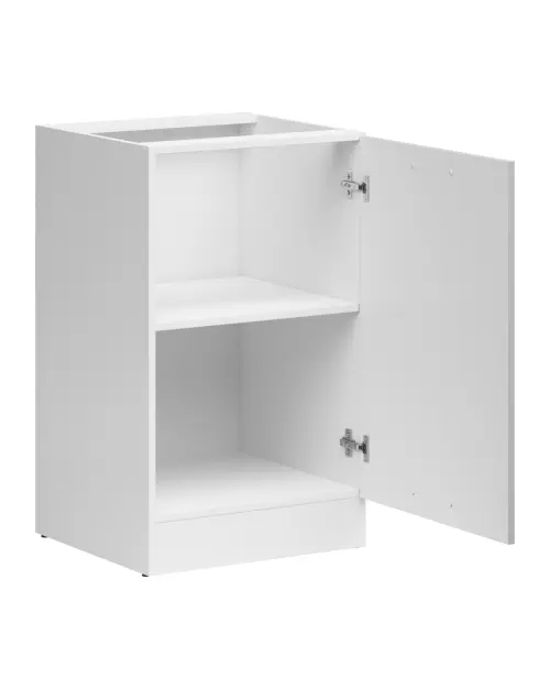 Szafka dolna Junona Line 50 cm prawa jasnoszary połysk