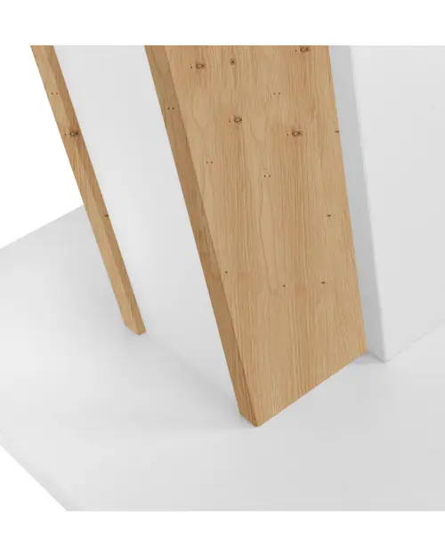 Стол раскладной Zalder 120/160x68 дуб артизан/белый