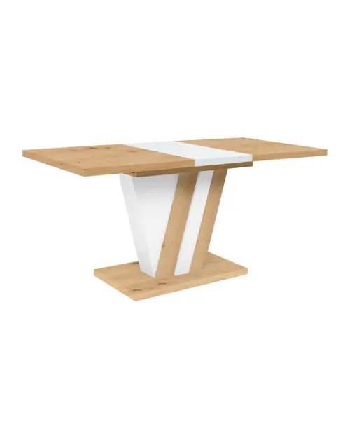 Extendable table Zatar 125/170x75 artisan oak/white