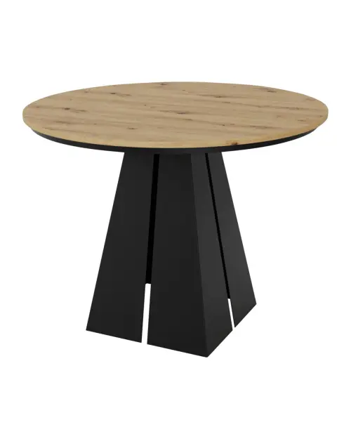 Mesa extensible Lorian 100-176/76 roble artisan negro