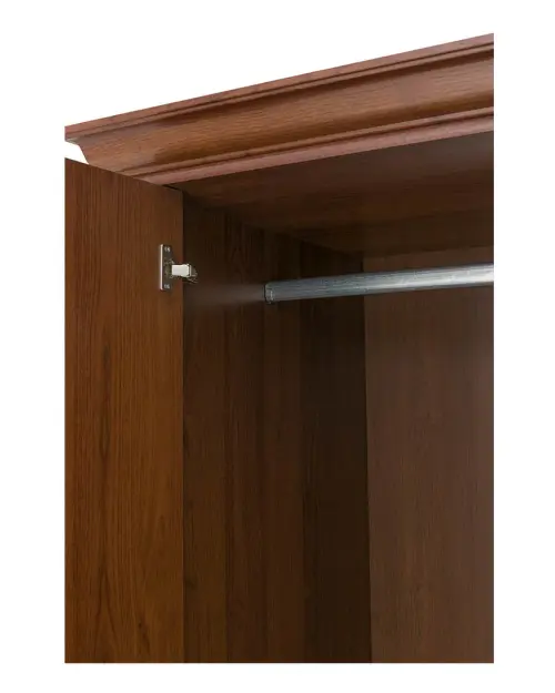 Armario de dos puertas Kent 110 cm con cajón castaño