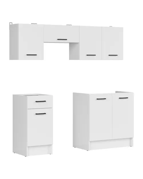Kitchen set Sara Line 180 cm white