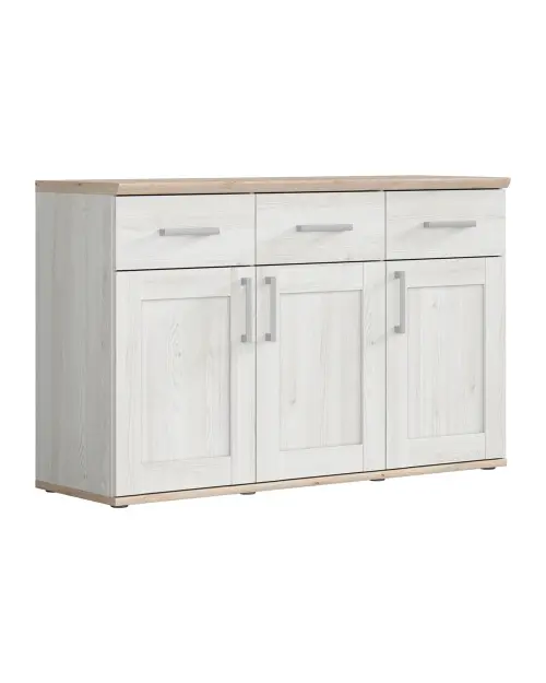 Cómoda Romance 140 cm con 3 puertas y 3 cajones alerce sibiu claro