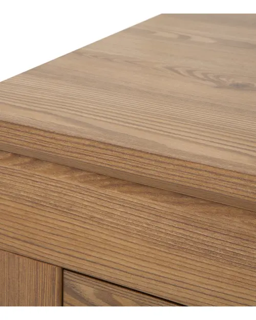 Cómoda Bergen 156 cm con 3 puertas y 3 cajones alerce sibiu dorado