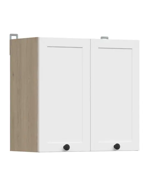 Armario de cocina superior Junona Line 60 cm con 2 puertas roble bernstein/blanco